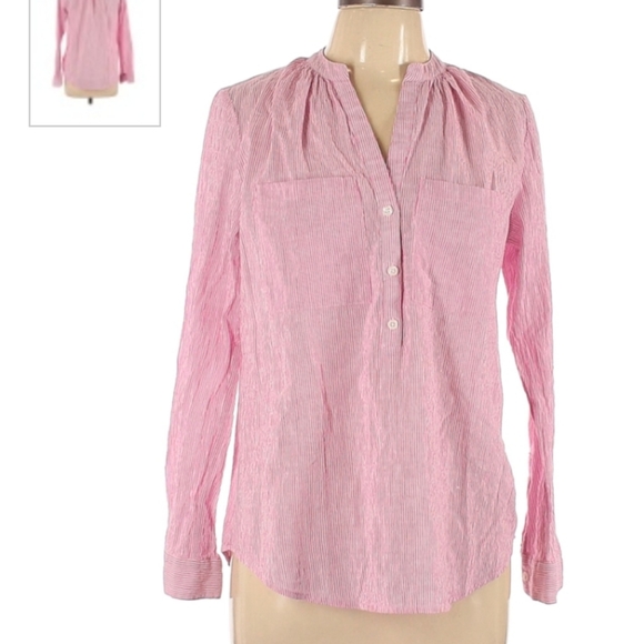 MICHAEL Michael Kors Pink Long Sleeve Blouse - Picture 7 of 7